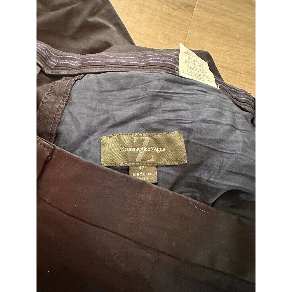 Ermenegildo Zegna black cotton chino pants size 42 measures 42x29 - Picture 2 of 5